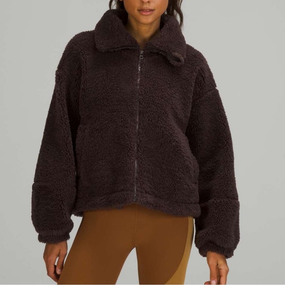 lululemon athletica Jackets & Blazers - Lululemon Cinchable Fleece zip up jacket